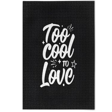 Imagem de Minimalist Modern Phrase Black 500 Pieces Jigsaw Puzzles for Adults Cute Animal Floral Art Creative Puzzles for Adults Gifts for White Elephant Game, 500 Pieces, 20.5" x 14.9"