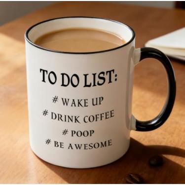 Imagem de Mecai Caneca engraçada para fazer - xícara de chá de café de 325 ml, ideias engraçadas de presente de aniversário de Natal para homens, colegas de trabalho, pai e mãe, marido ou esposa, namorado e