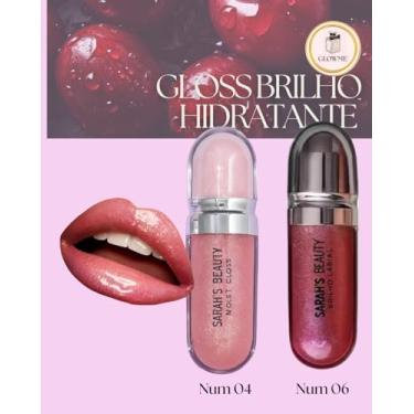 Imagem de kit 2 glossy lips 3d gloss moderno labial lips moda blogueira sarahs beauty (04 e 06)