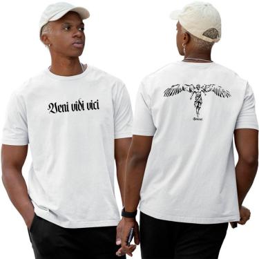 Imagem de Camiseta Basica Algodão‎ Street Veni Vidi Vici Abstract-Unissex