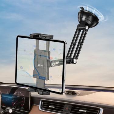 Imagem de OHLPRO Suporte para tablet de caminhão para iPad Dash Holder liga de alumínio para-brisa parede veículo mesa