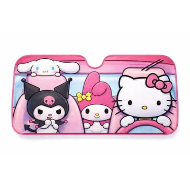 Imagem de Para-sol para carro pára-brisa dianteiro automático (Hello Kitty)