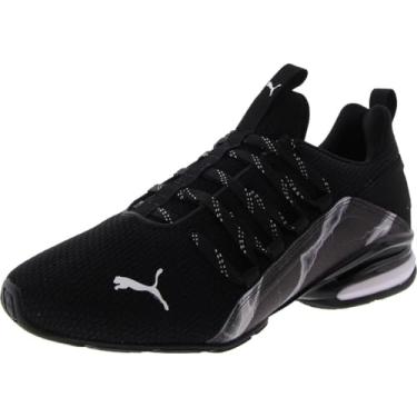 Imagem de PUMA Axelion Refresh Lava T nis de corrida masculino, Preto, amarelo, 8