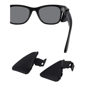 Imagem de HILEEN Protetores laterais para óculos Ray-Ban Meta Wayfarer/Skyler/Headliner Gen 2 e Oakley Meta HSTN Smart Glasses Accessories - Preto