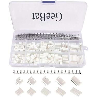 Imagem de GeeBat Kit de conector JST-XH 460 peças 2,54 mm com conector fêmea de 2,54 mm e plugue adaptador conector conector 2/3/4/5/6 pinos (kit de conector JST)