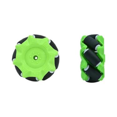 Imagem de Roda De Robô Plástica Mecanum TT Motor Acessórios Para Carro Inteligen