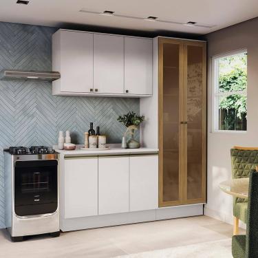 Imagem de Armário de Cozinha Compacta 100% MDF 192cm Branco Celeste Kappesberg