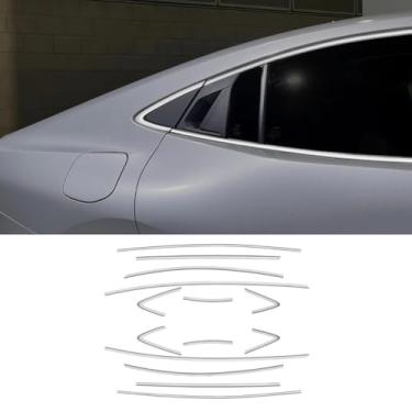 Imagem de Kit de carroceria de acabamento de vidro de aço inoxidável com acabamento de janela acessórios de carro compatíveis com peças de modificação PRIUS 60 Series 2022-2023