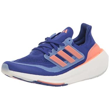 Imagem de adidas Tênis de corrida masculino Ultraboost 23, Azul lúcido/Coral Fusion/Blue Fusion, 6.5