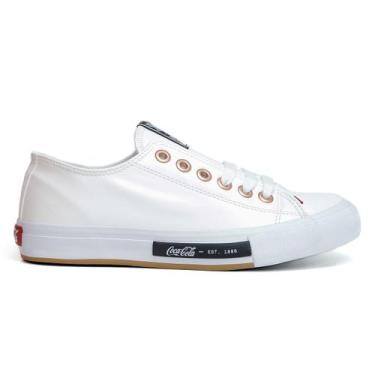 Imagem de Tênis Coca Cola Daytona Town Feminino, 38, Branco, Cobre