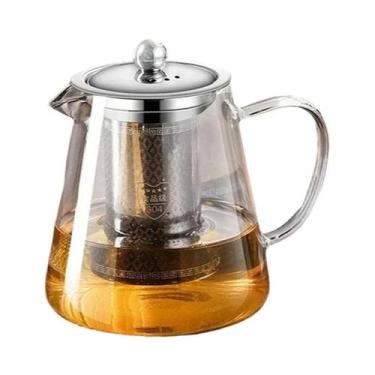 Imagem de Chaleira De Vidro Borossilicato De Grande Capacidade Resistente Ao Cal