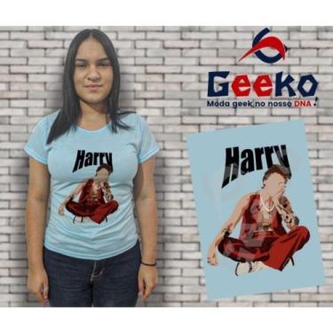 Imagem de Baby Look Harry Styles 100% Algodão - Pop - Geeko, Azul, G