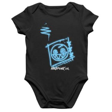 Imagem de Body Bebê Algodão Dizzy Eyes Madpunk co. - Foca na Moda, Preto, P