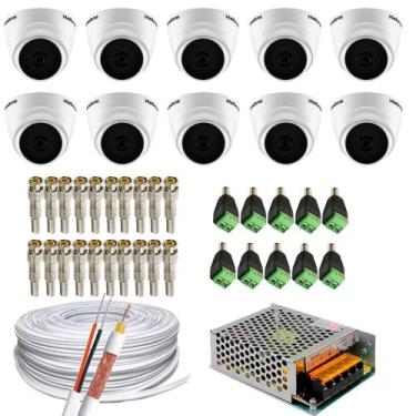 Imagem de Kit 10 Câmeras de segurança Intelbras Vhl 1120d com 1 Fonte 10amp 12v 