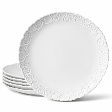 Imagem de Conjunto de pratos de batimento cardíaco Homene 26 cm branco