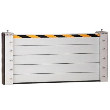 Imagem de CFLNYC Reusable Aluminum Flood Barriers for Home Doors - 3 to 18ft Long, Indoor/Outdoor Garage Door Water Stopper Shield(H 3.3ft(100cm),13ft(3.97m))