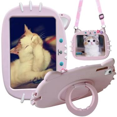 Imagem de YeaQuelior Capa infantil compatível com tablet Lenovo Tab M11 de 11 polegadas 2024 (TB330FU/TB330XU), [alça de ombro] linda capa para meninas