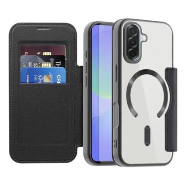 Imagem de Asuwish Capa de telefone para Samsung Galaxy A56 5G capa carteira magnética com protetor de tela de vidro temperado flip porta-cartão de crédito bloqueio RFID slot robusto acessórios para celular A 56