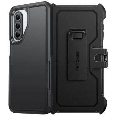 Imagem de FNTCASE Capa para Samsung Galaxy A17-5G: Capa de telefone de camada dupla com clipe de cinto de proteção contra quedas - Capa protetora resistente à prova de choque de grau militar (6,7 polegadas