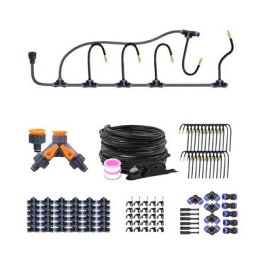 Imagem de Mangueira Flexível PE Preta De 8mm, Kit De Pulverizador Ajustável De 2