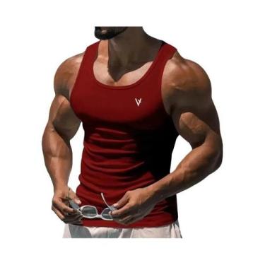 Imagem de Camiseta Regata Masculina De Verão Sem Mangas Respirável Para Exercíci