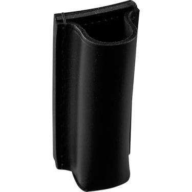 Imagem de Shield Wallets Strion Suporte de lanterna de topo aberto, coldre de couro preto serve para barris de lanterna de 0,95 polegadas de diâmetro, serve para cintos de serviço de até 2,25 polegadas