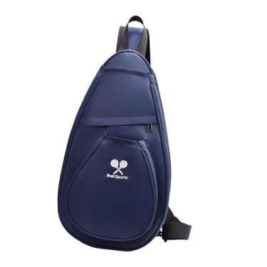 Imagem de Colaxi Mochila esportiva para tênis de mesa, organizador impermeável para atletas, estojo para raquete de pingue-pongue com bolso para viagens e treinos, Azul