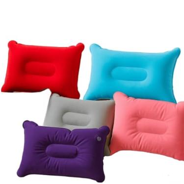 Imagem de Travesseiro Inflável de Viagem e Camping Almofada Portátil à Prova D’água 30cm(Preto)