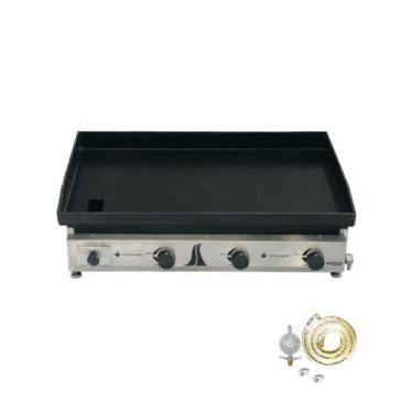 Imagem de KIT - Chapa Gás Inox 80 cm C80 + Kit Gás - Venâncio - VENANCIO