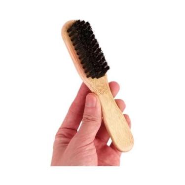 Imagem de Escova De Cabelo Unissex Com Cerdas De Javali Profissional Para Barbei
