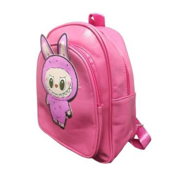 Imagem de Mochila Labubu Infantil Menino Menina Alças Reforçadas Nylon - Damix, 