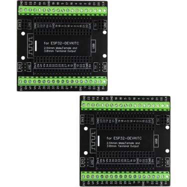 Imagem de Breakout Board ESP32 Super com blocos de terminais, 2 unidades - naugh