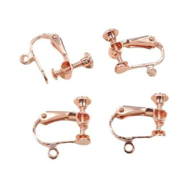 Imagem de Base De Latão Para Brincos De Pressão Com Rosca 15x13mm, 10 Peças, Par