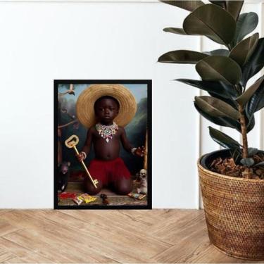 Imagem de Quadro Exu Elegbára - Eleguá 45X34Cm