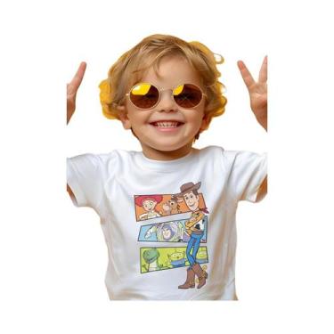 Imagem de Camiseta De Manga Curta Disney Toy Story Woody Buzz Lightyear Para Beb