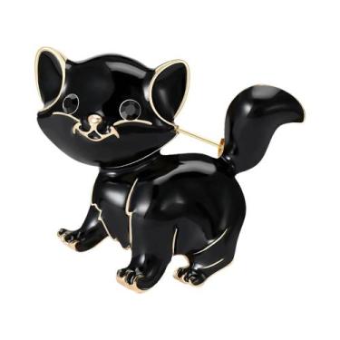 Imagem de Broche De Esmalte Unissex Com Strass De Cachorro, Joia De Lapela Para 