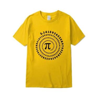 Imagem de Camiseta Masculina 100% Algodão Com Estampa Engraçada De Pi, Verão, So