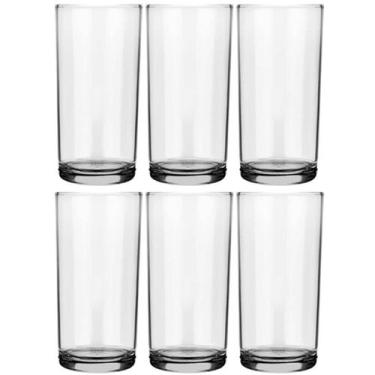 Imagem de Kit 6 Copos de Vidro Long Drink 300ml Cylinder Transparente para Servi