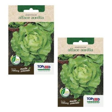 Imagem de 2x Sementes De Alface Manteiga Aurélia Lisa Alta Qualidade - Topseed