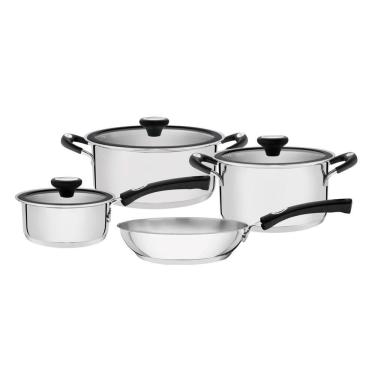 Imagem de Jogo De Panelas Tramontina Solar Silicone Fundo Triplo 4Pçs