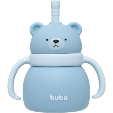 Imagem de Copo em Silicone com Canudo Ursinho Azul Buba