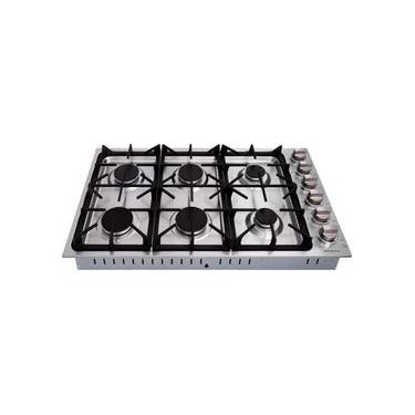 Imagem de Cooktop a Gás Benmax Semi-Profissional 6 queimadores 92cm Inox 127V - CTOP06B92SA
