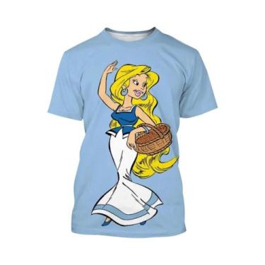 Imagem de Camiseta Unissex Estampada Em 3D Com Desenho Animado Hip-Hop, Blusa Ca