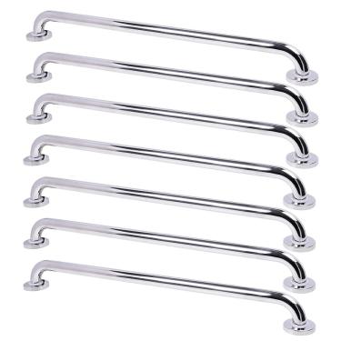 Imagem de Barra de Apoio Alca 80cm kit 7 Uni Acessibilidade Idoso Cadeirante Deficiente Box Banheiro Corrimao Corredor Seguranca