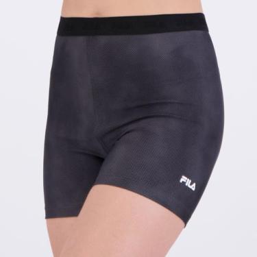 Imagem de Shorts Fila Train Elastic V Feminino Cinza, G