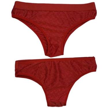 Imagem de Calcinha Tanga Confortável Básica Vermelha - Isabela Lingerie, G