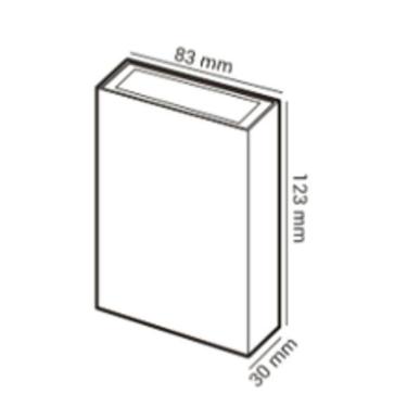 Imagem de Arandela Persaid Externa Multi Fachos Branca 4W 3000K Luz