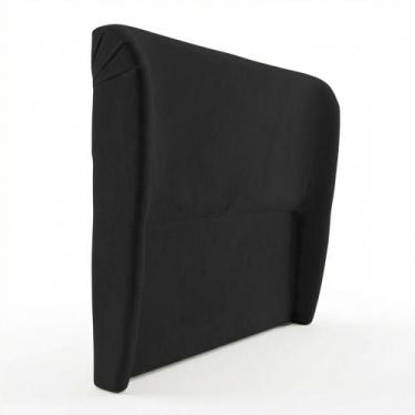 Imagem de Cabeceira Para Cama Box Casal Padrão Liah 140cm Bouclê Preto - Abmaza