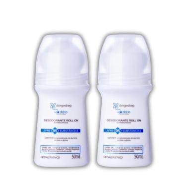 Imagem de Kit 2x Desodorante Roll-On Alergoshop Hipoalergênico Uso Diário
