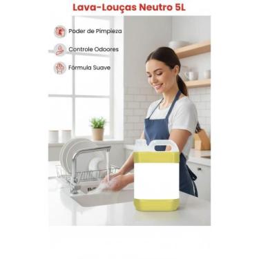 Imagem de Detergente Neutro Potente 5L: Antiodor e Limpeza Profunda - Congratula